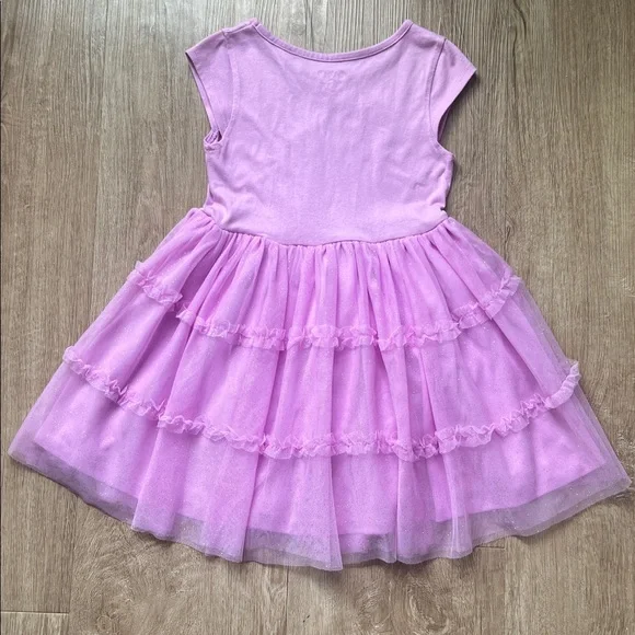 Disney Bluey & Bingo Purple Girls Casual Sparkle Dress Size 6 - Picture 7 of 10